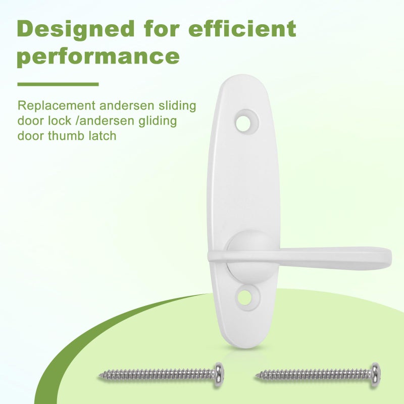 ArrogantF 2573609 Thumb Latch Replacement Andersen Sliding Door Lock,Tribeca Style Gliding Door Thumb Latch fit 200 Series Narroline Gliding Doors,Frenchwood Gliding Doors and Perma-Shield Gliding Doors - Image 2